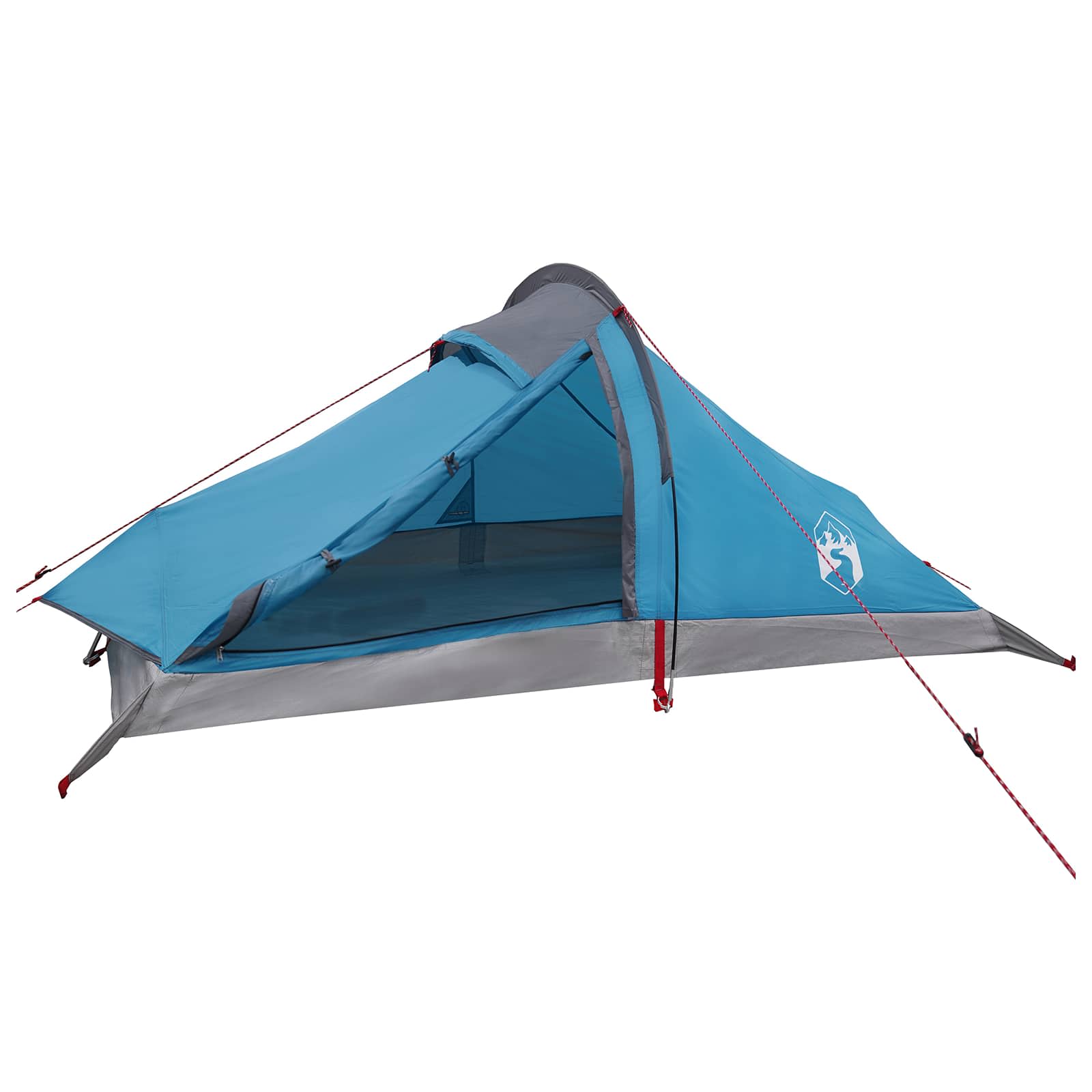 Trekkingzelt Blau 4-Personen 185T Polyester mit PU-Beschichtung