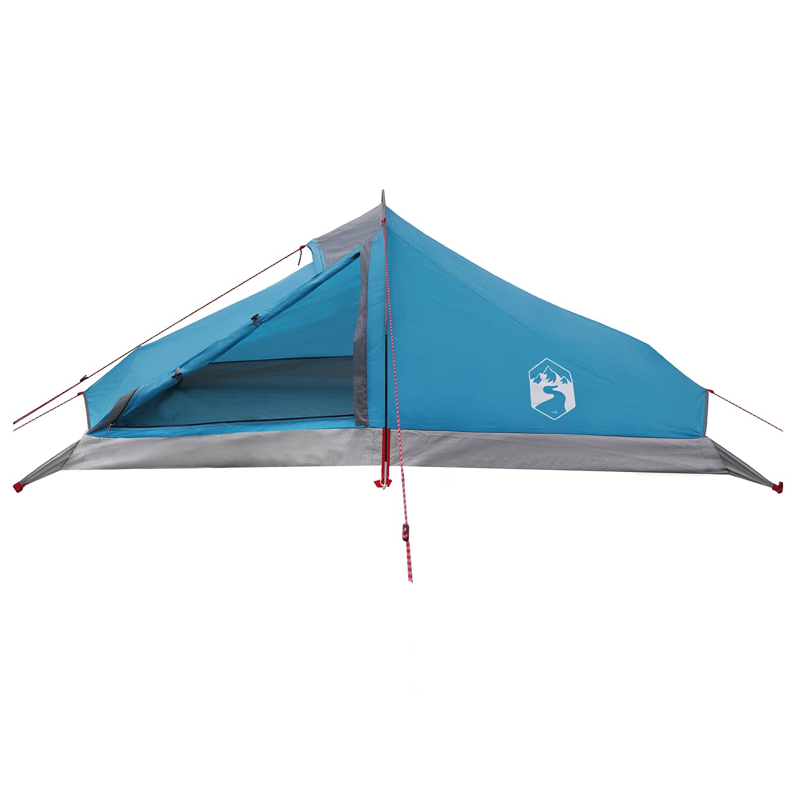 Trekkingzelt Blau 4-Personen 185T Polyester mit PU-Beschichtung