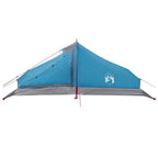 Trekkingzelt Blau 4-Personen 185T Polyester mit PU-Beschichtung