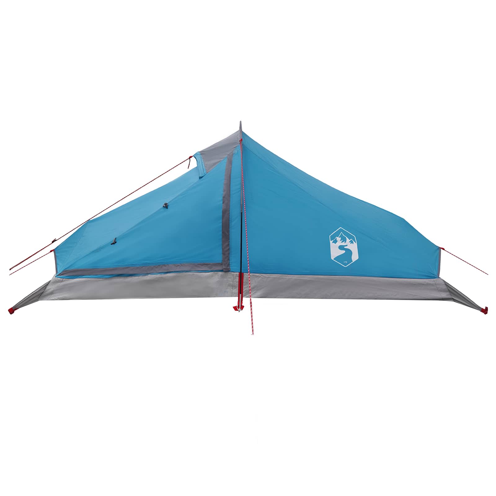 Trekkingzelt Blau 4-Personen 185T Polyester mit PU-Beschichtung