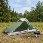 Trekkingzelt Grün 2-Personen 185T Polyester mit PU-Beschichtung