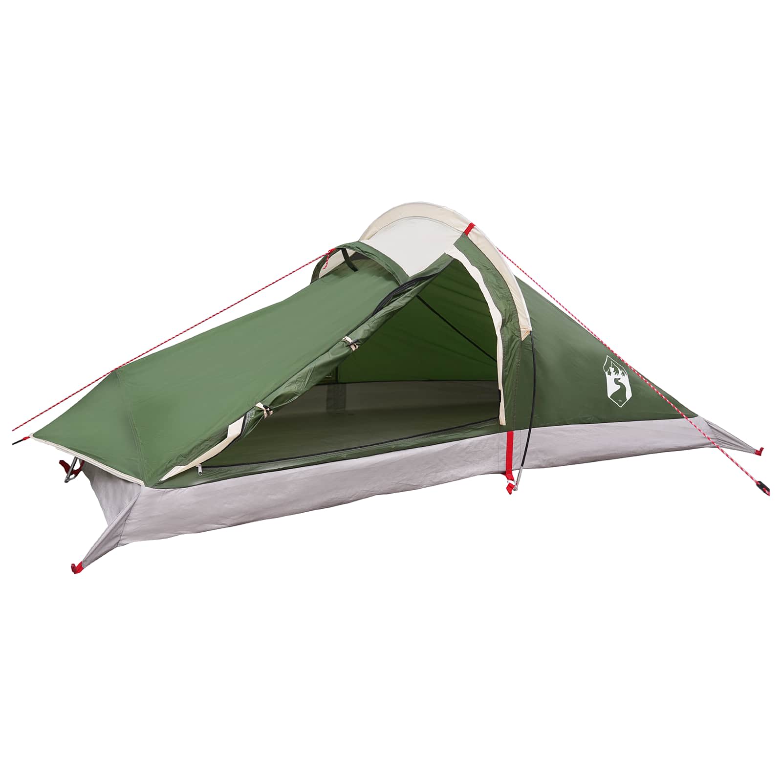Trekkingzelt Grün 2-Personen 185T Polyester mit PU-Beschichtung