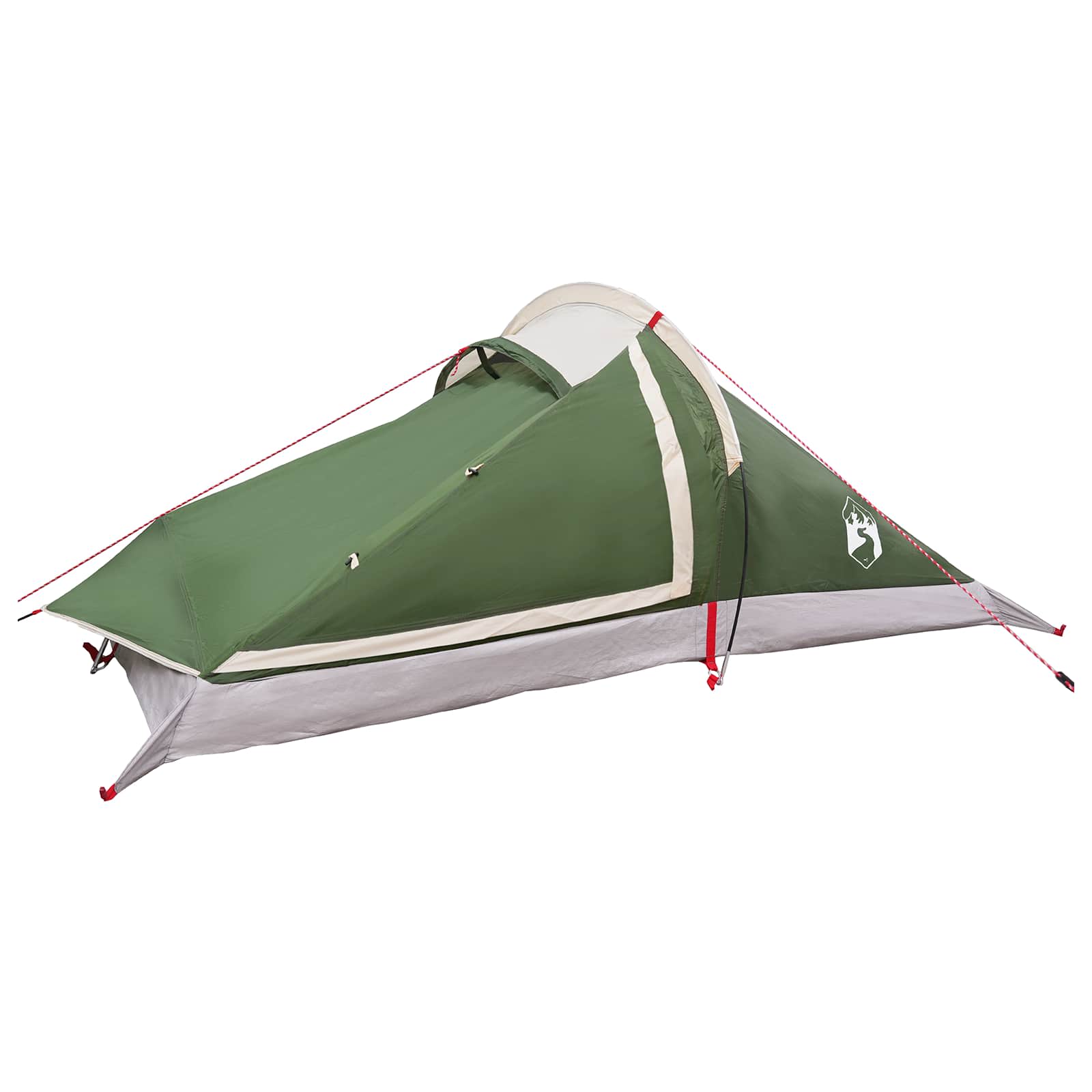 Trekkingzelt Grün 2-Personen 185T Polyester mit PU-Beschichtung
