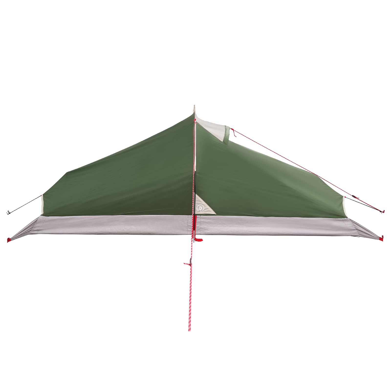 Trekkingzelt Grün 2-Personen 185T Polyester mit PU-Beschichtung