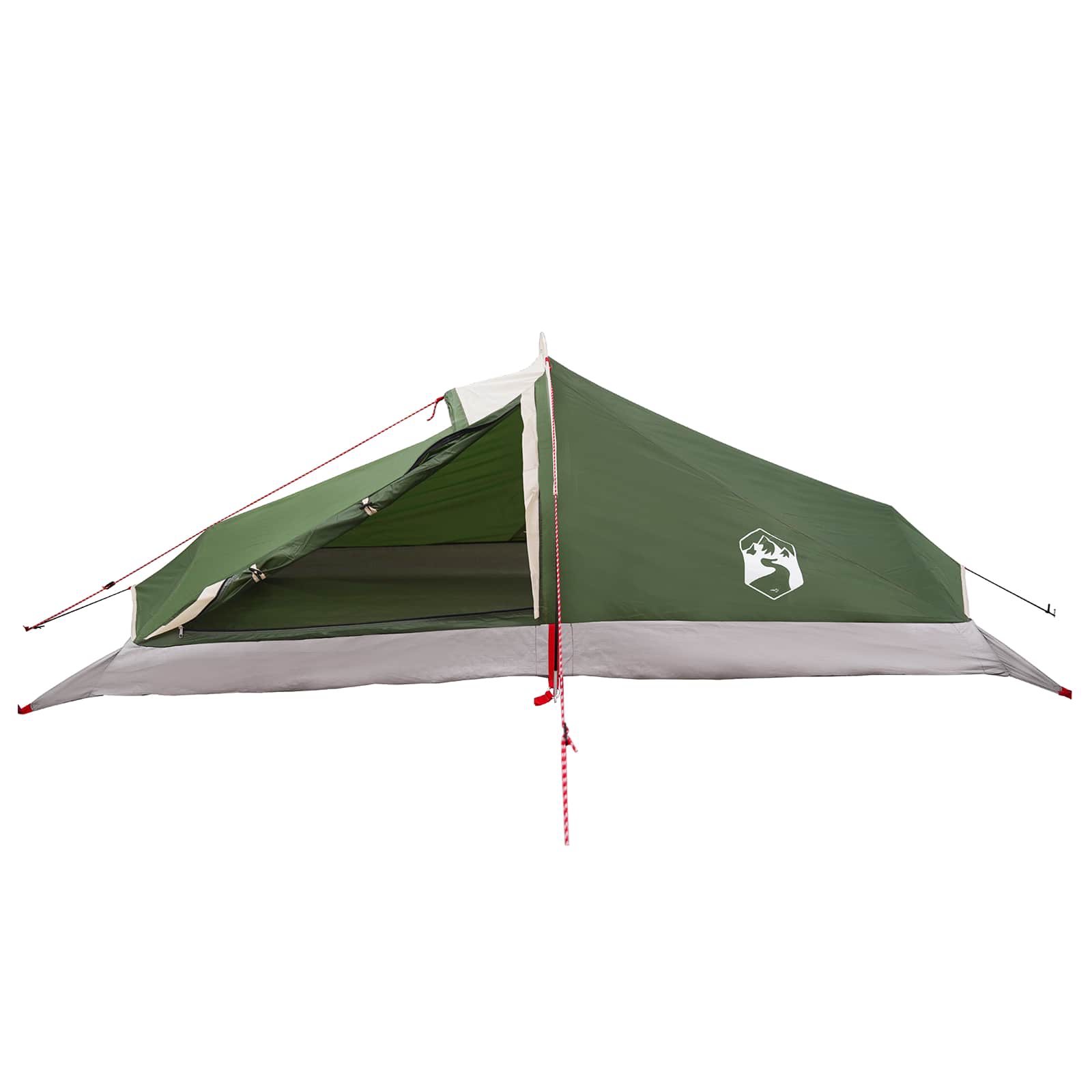 Trekkingzelt Grün 2-Personen 185T Polyester mit PU-Beschichtung