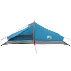 Trekkingzelt Blau 2-Personen 185T Polyester mit PU-Beschichtung