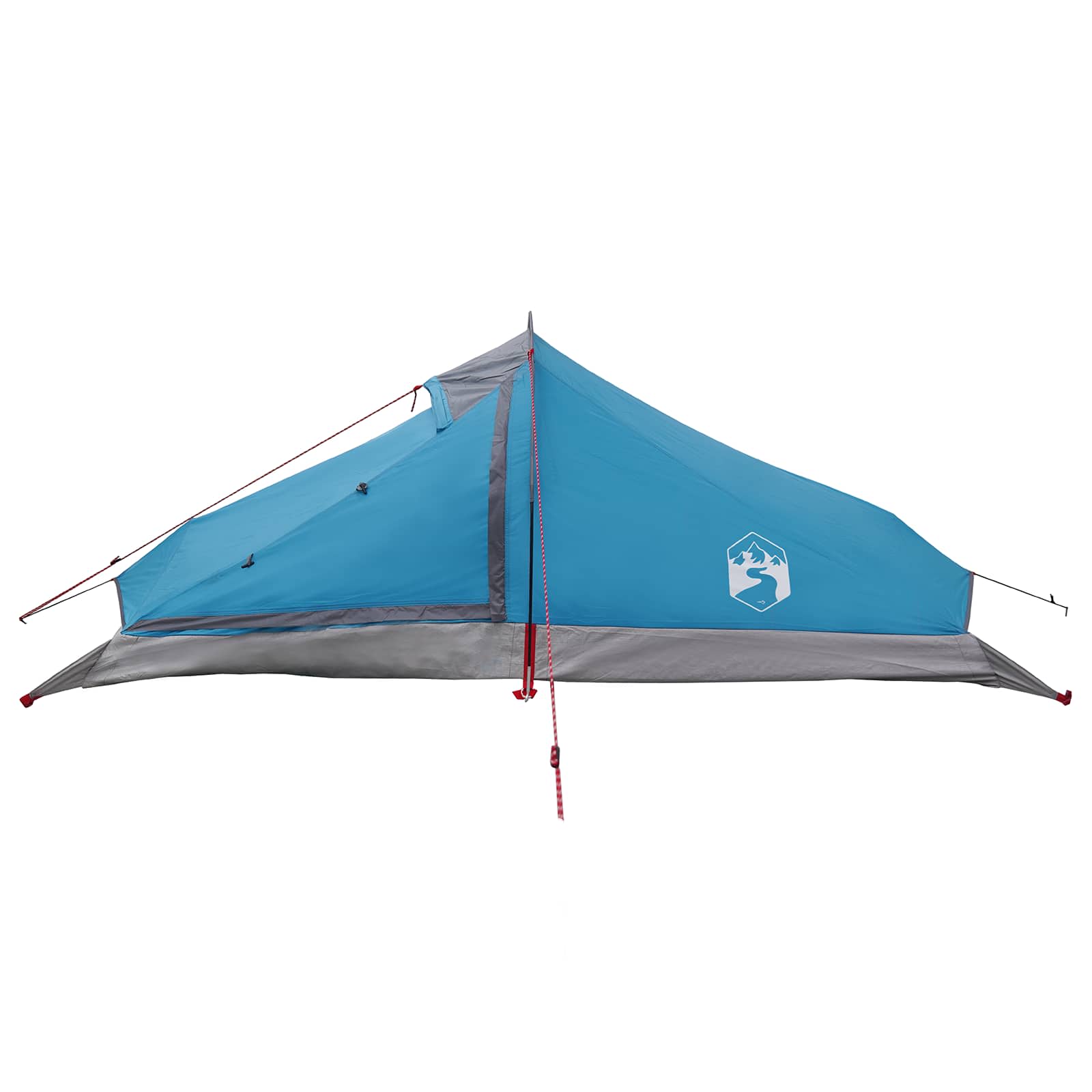 Trekkingzelt Blau 2-Personen 185T Polyester mit PU-Beschichtung