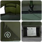Trekkingzelt Olive Grün 4-Personen