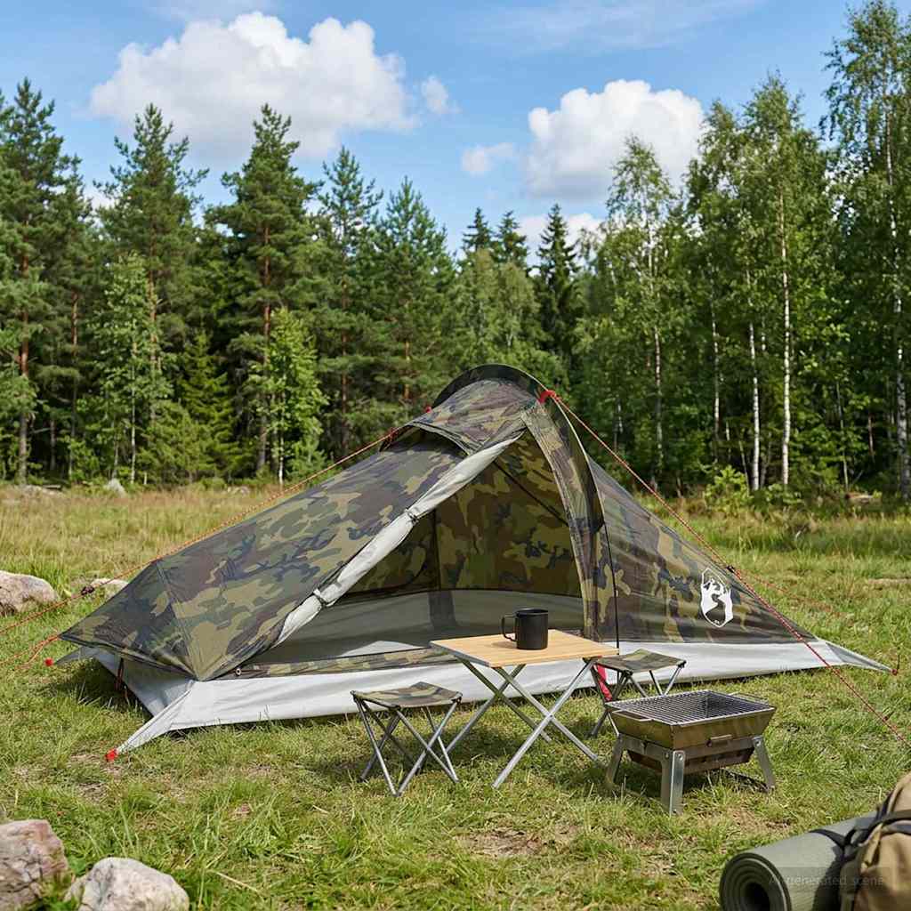 Trekkingzelt Tarnung 4-Personen