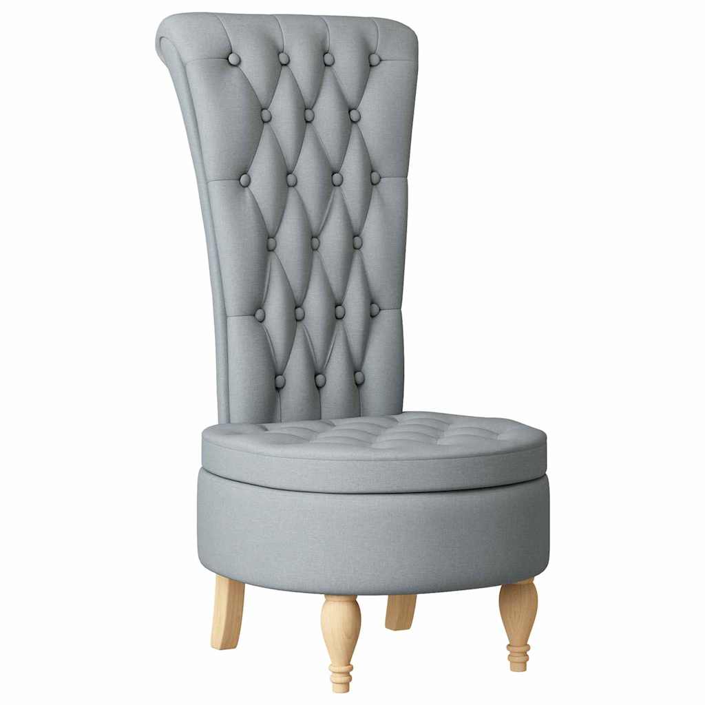 Schlafsessel Hellgrau 56,5 x 70 x 110 cm Stoff