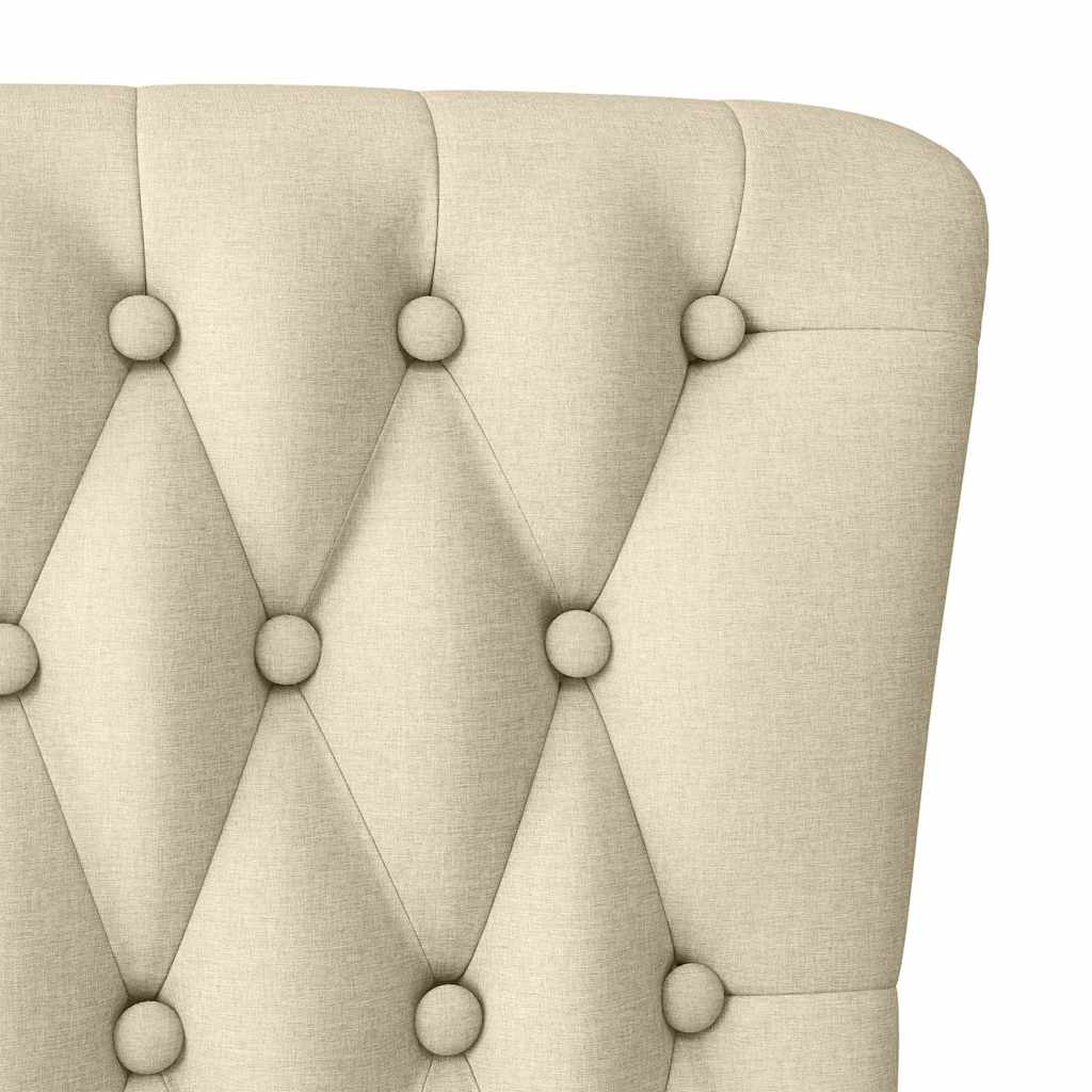 Schlafsessel Creme 56,5 x 70 x 110 cm Stoff