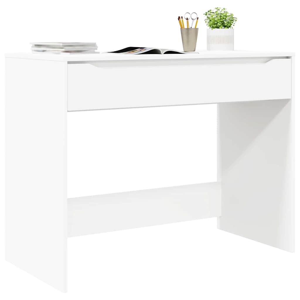 Schreibtisch mit Schubladen Weiß 100 x 50 x 78 cm Holzwerkstoff