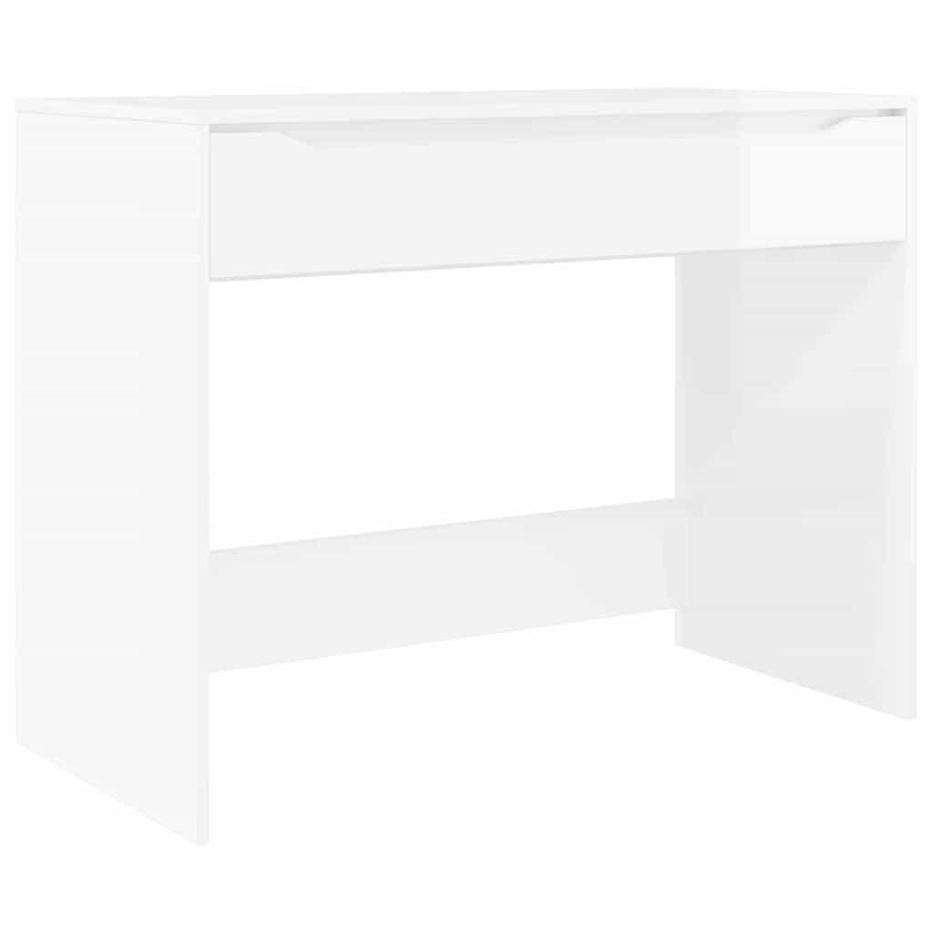 Schreibtisch Hochglanz Weiß 100 x 50 x 78 cm Holzwerkstoff
