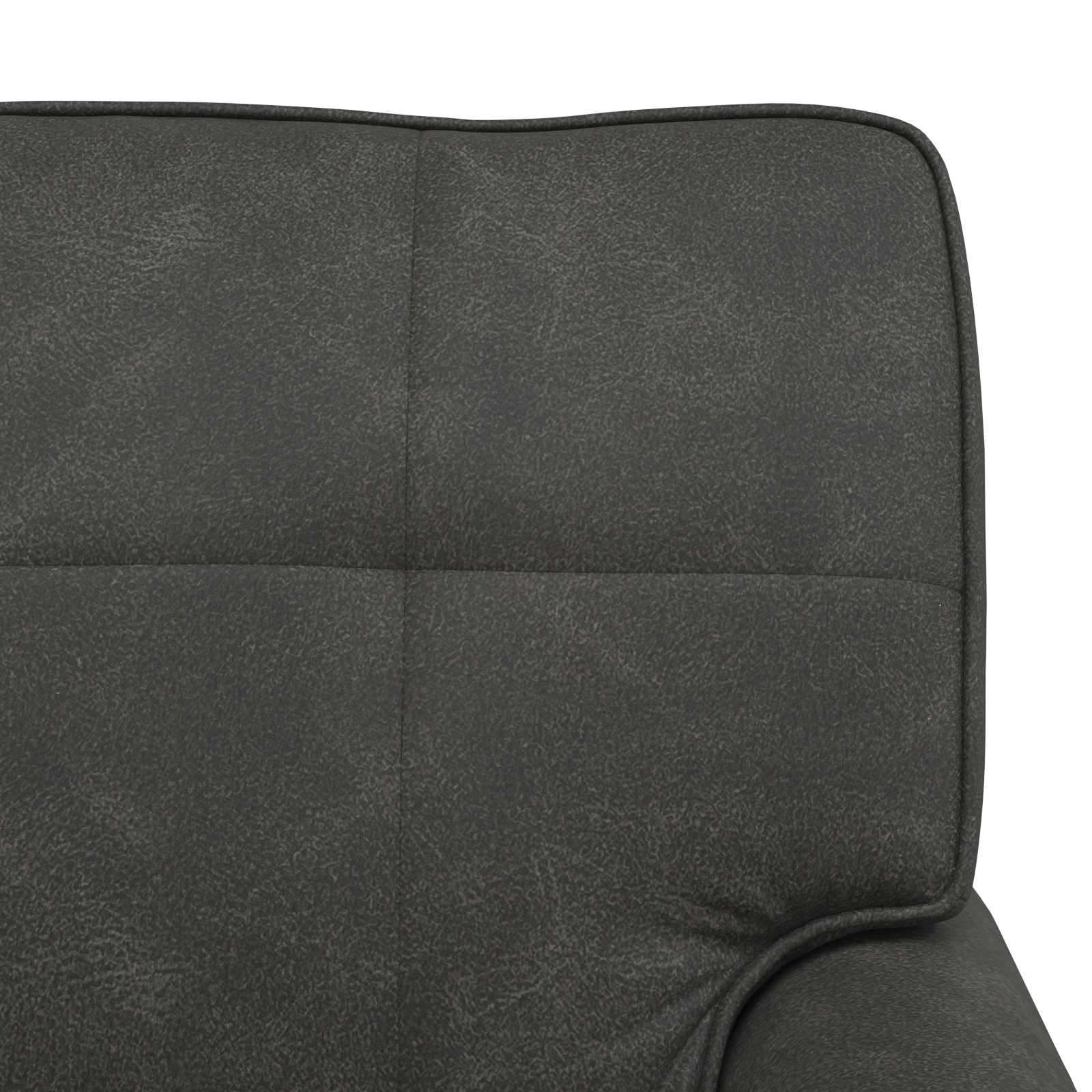 Lounge-Liege mit Kissen Schwarz 91 x 157 x 91 cm Kunstleder