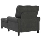 Lounge-Liege mit Kissen Schwarz 91 x 157 x 91 cm Kunstleder
