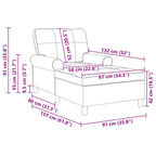 Lounge-Liege mit Kissen Schwarz 91 x 157 x 91 cm Kunstleder