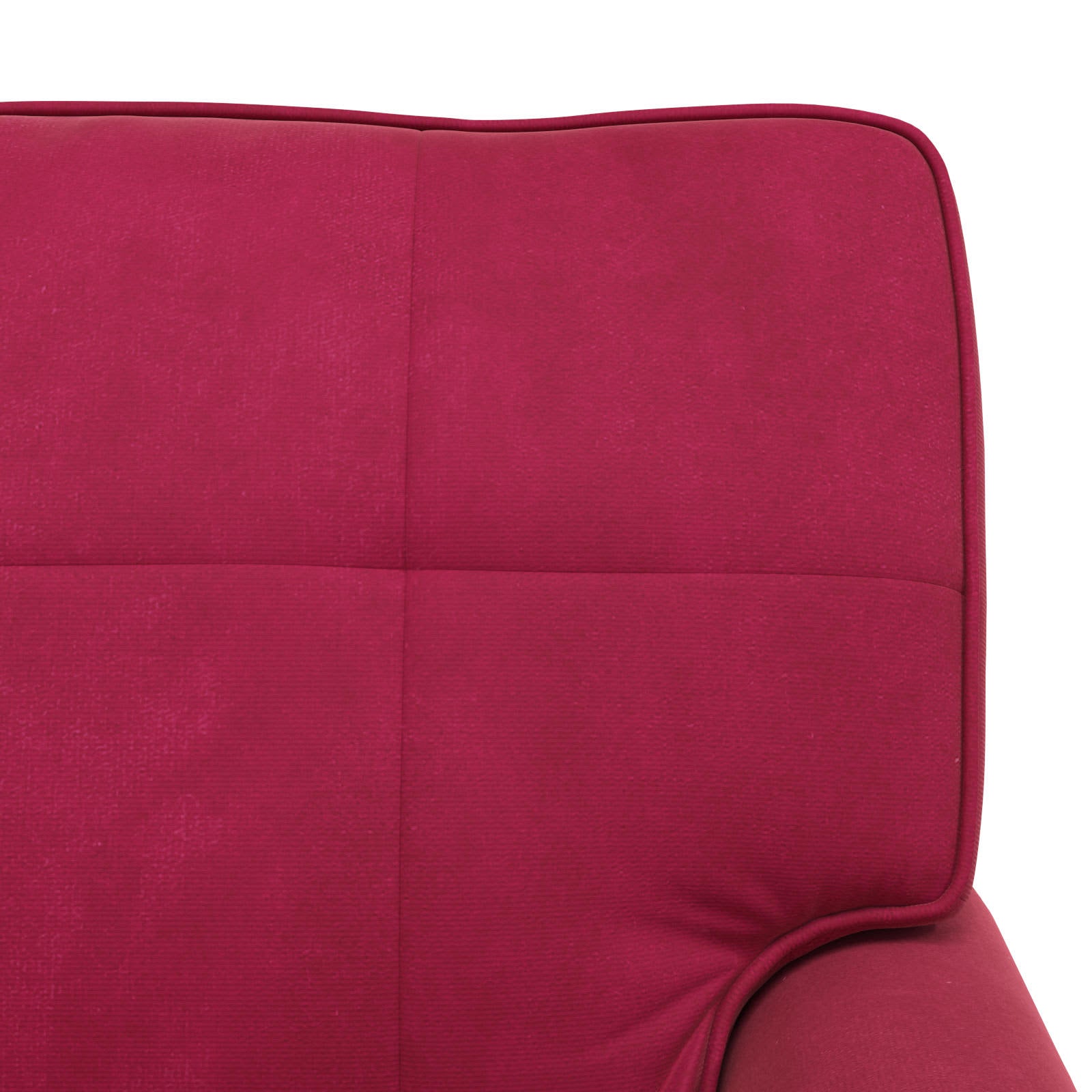 Lounge-Liege mit Kissen Weinrot 91 x 157 x 91 cm Samt