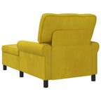 Lounge-Liege mit Kissen Gelb 91 x 157 x 91 cm Samt