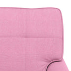 Lounge-Liege mit Kissen Rosa 91 x 157 x 91 cm Stoff