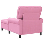 Lounge-Liege mit Kissen Rosa 91 x 157 x 91 cm Stoff