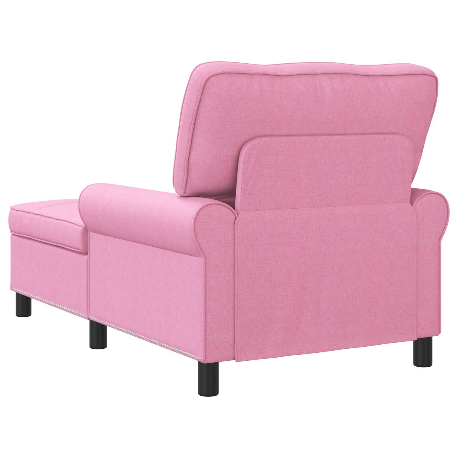 Lounge-Liege mit Kissen Rosa 91 x 157 x 91 cm Stoff