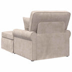 Chaise Lounge mit Rock mit Kissen Beige 157 x 91 x 91 cm ARES