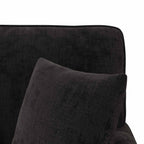 Chaise Lounge mit Rock mit Kissen Schwarz 157 x 91 x 91 cm ARES