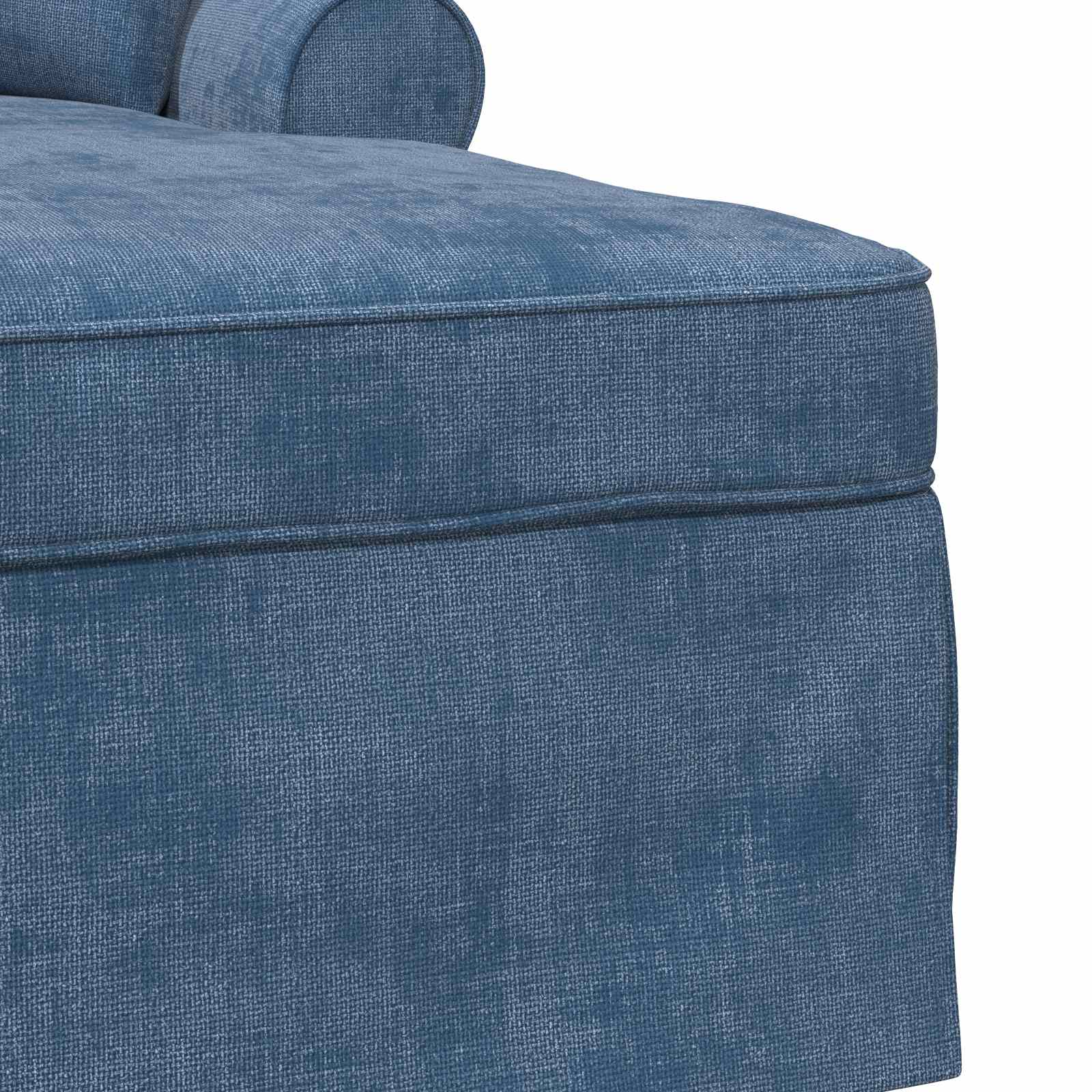 Chaise Lounge mit Rock mit Kissen Blau 157 x 91 x 91 cm ARES