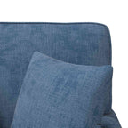 Chaise Lounge mit Rock mit Kissen Blau 157 x 91 x 91 cm ARES