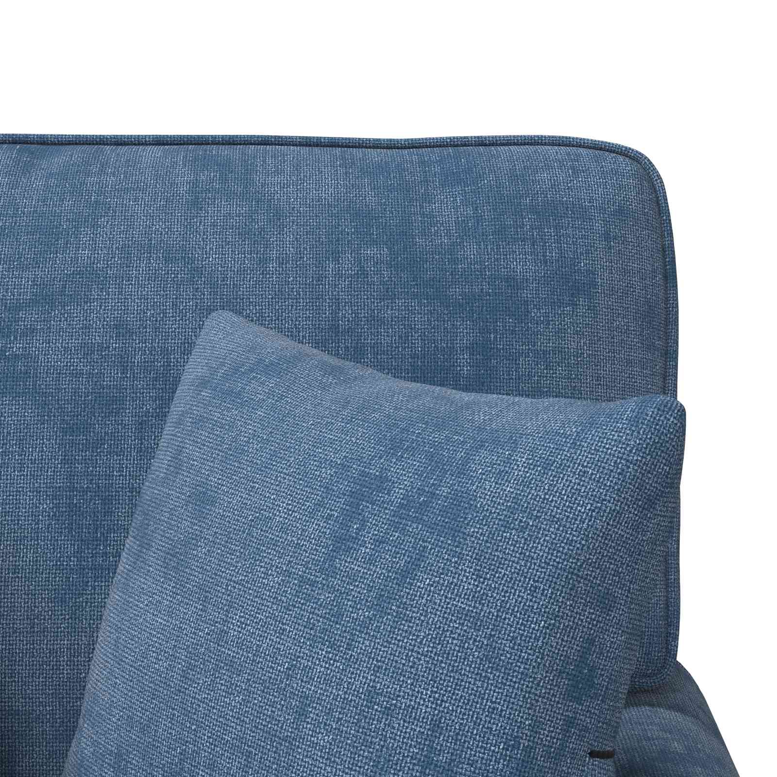 Chaise Lounge mit Rock mit Kissen Blau 157 x 91 x 91 cm ARES