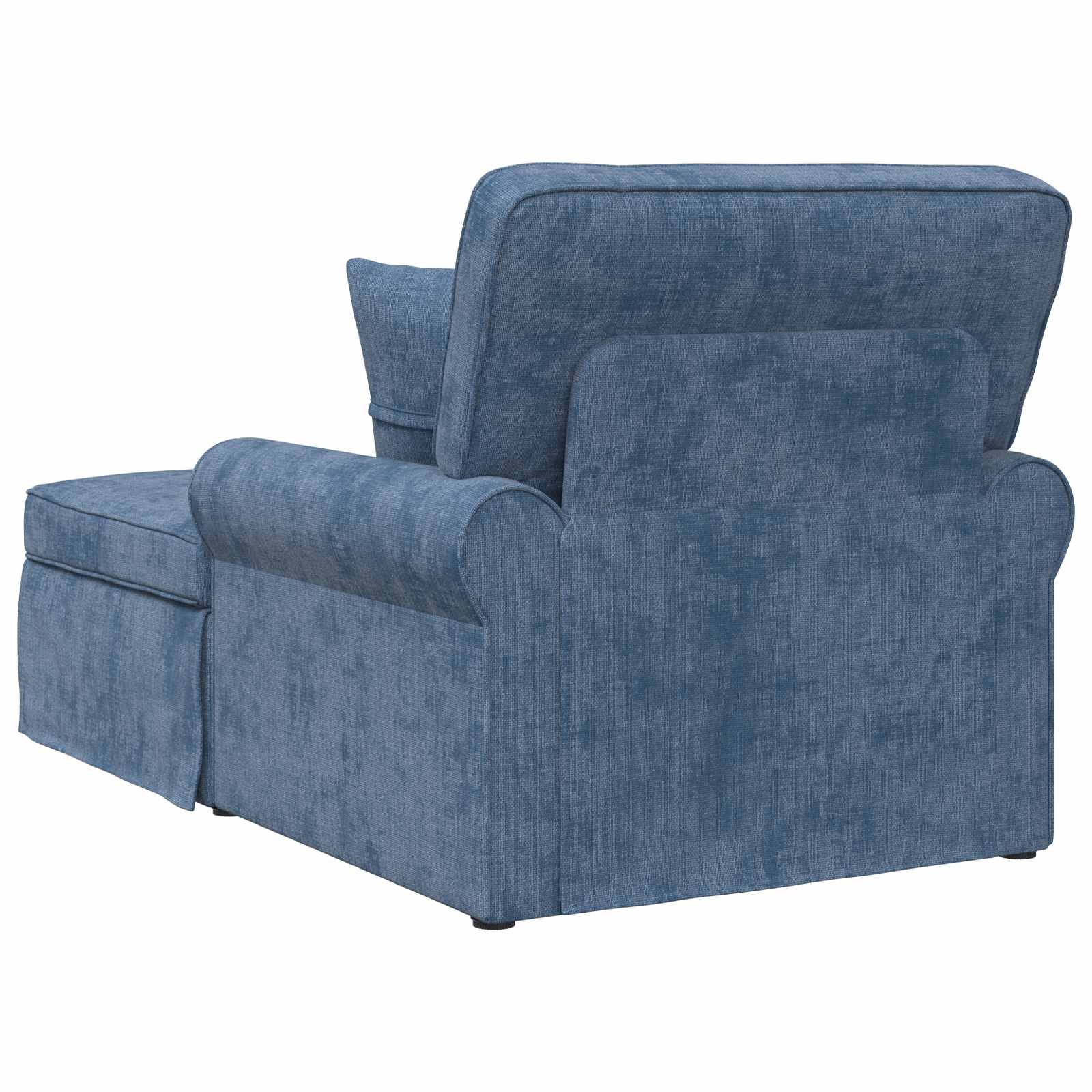 Chaise Lounge mit Rock mit Kissen Blau 157 x 91 x 91 cm ARES