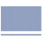 Einziehbare Markise Blau und Weiß 500 x 300 cm