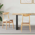 Esszimmerstühle 2 pcs Natur 42 x 47.5 x 81 cm