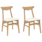 Esszimmerstühle 2 pcs Natur 42 x 47.5 x 81 cm