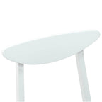 Esszimmerstühle 2 pcs Weiß 42 x 47.5 x 81 cm Massives Gummiholz