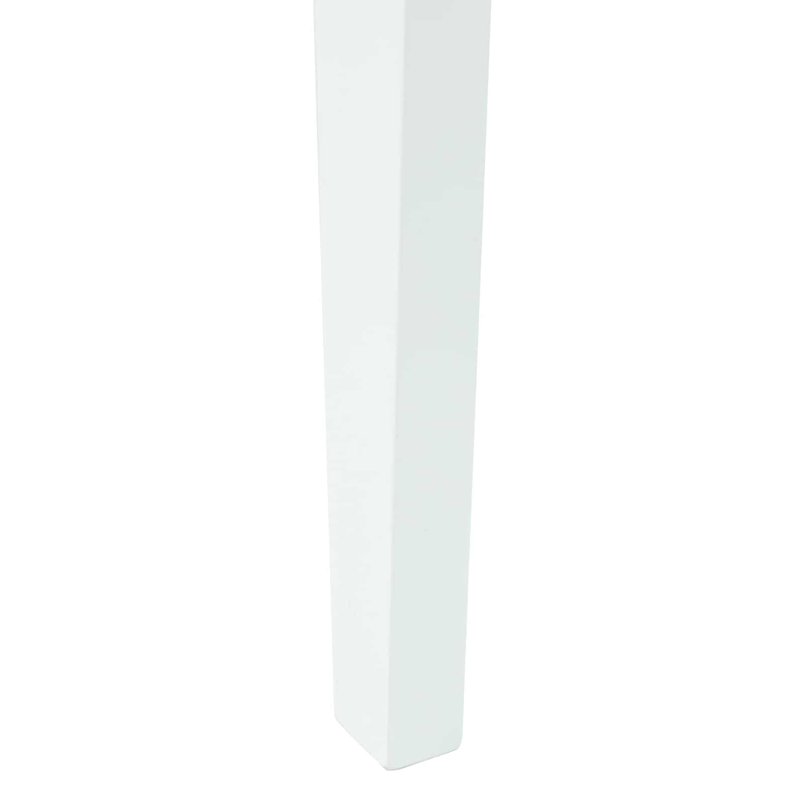 Esszimmerstühle 2 pcs Weiß 42 x 47.5 x 81 cm Massives Gummiholz