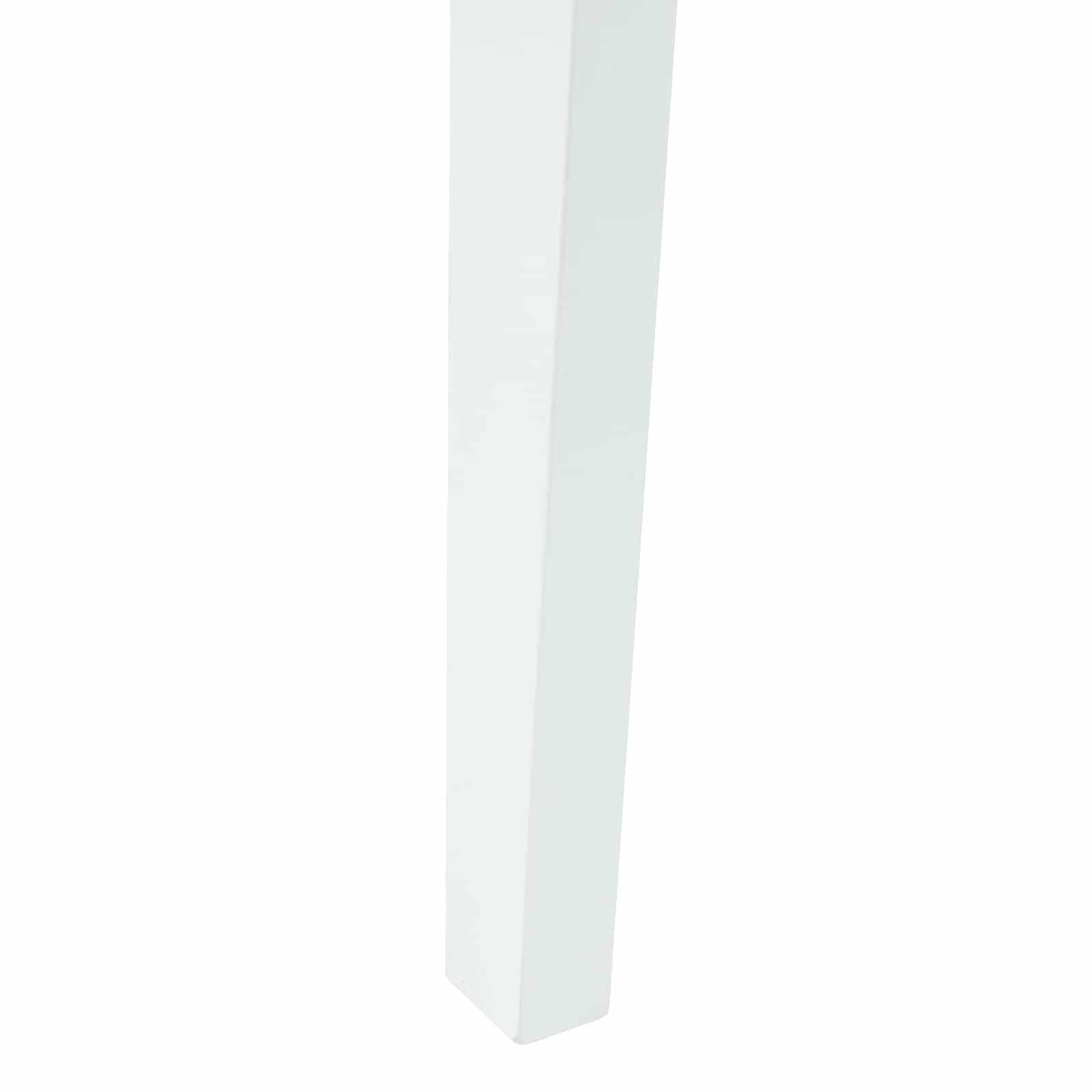 Esszimmerstühle 2 pcs Weiß 42 x 47.5 x 81 cm Massives Gummiholz