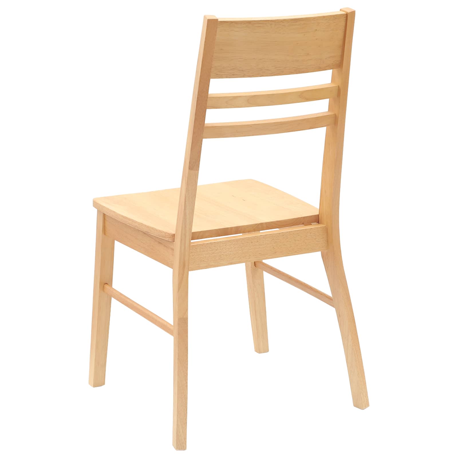 Esszimmerstühle 2 pcs Natur 43 x 54 x 89 cm Massives Gummiholz