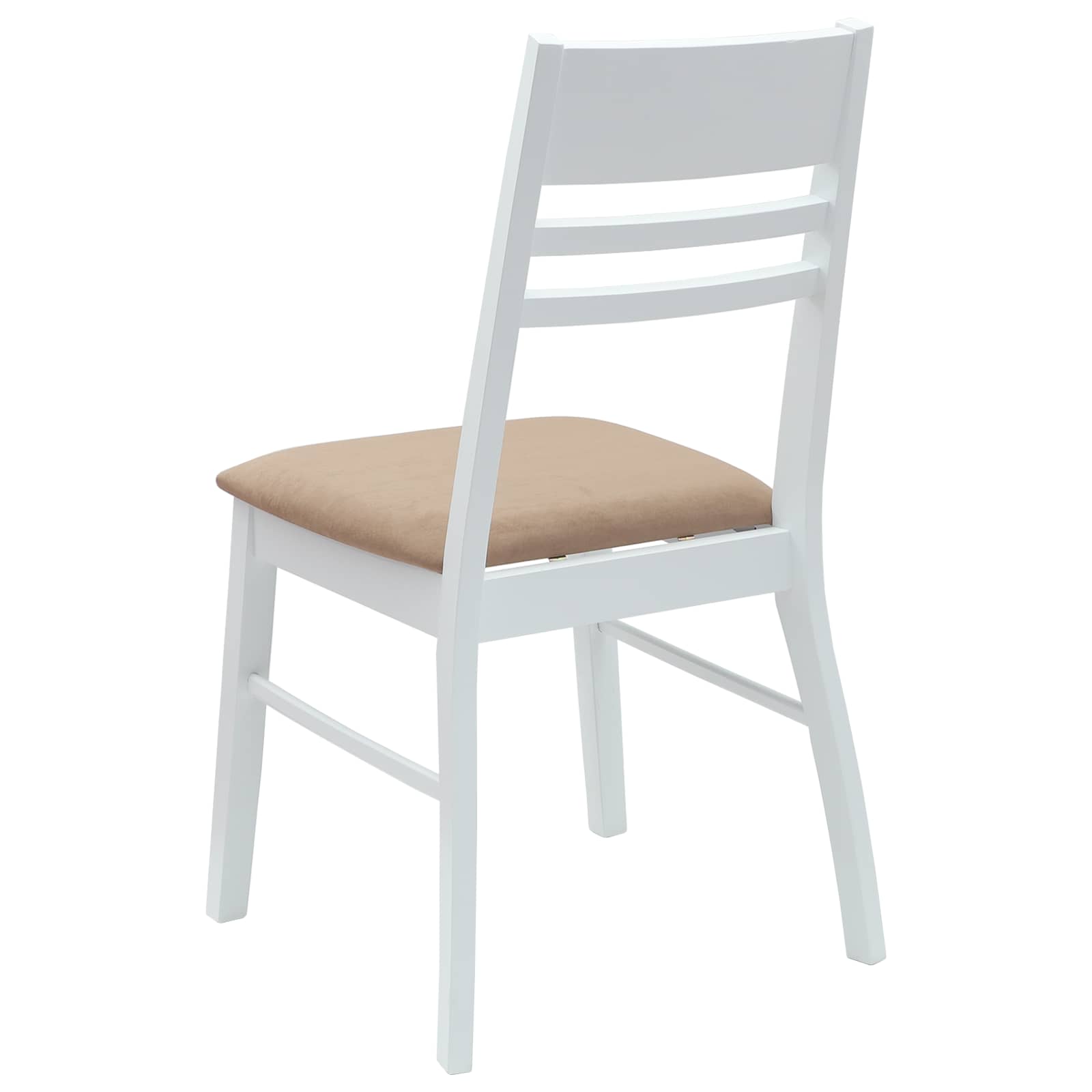 Esszimmerstühle 2 pcs Weiß 43 x 54 x 89 cm Massives Gummiholz