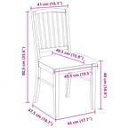 Esszimmerstühle 2 pcs Hellbraun 50 x 52,5 x 91 cm