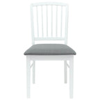 Esszimmerstühle 2 pcs Weiß 50 x 52,5 x 91 cm Massives Gummiholz