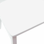 Esszimmerstühle 2 pcs Weiß 50 x 52,5 x 91 cm Massives Gummiholz