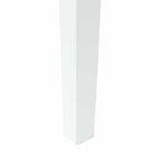 Esszimmerstühle 2 pcs Weiß 50 x 52,5 x 91 cm Massives Gummiholz