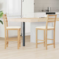Esszimmerstühle 2 pcs Natur 40 x 47,5 x 99,5 cm