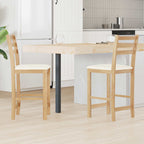 Esszimmerstühle 2 pcs Natur 40 x 47,5 x 99,5 cm