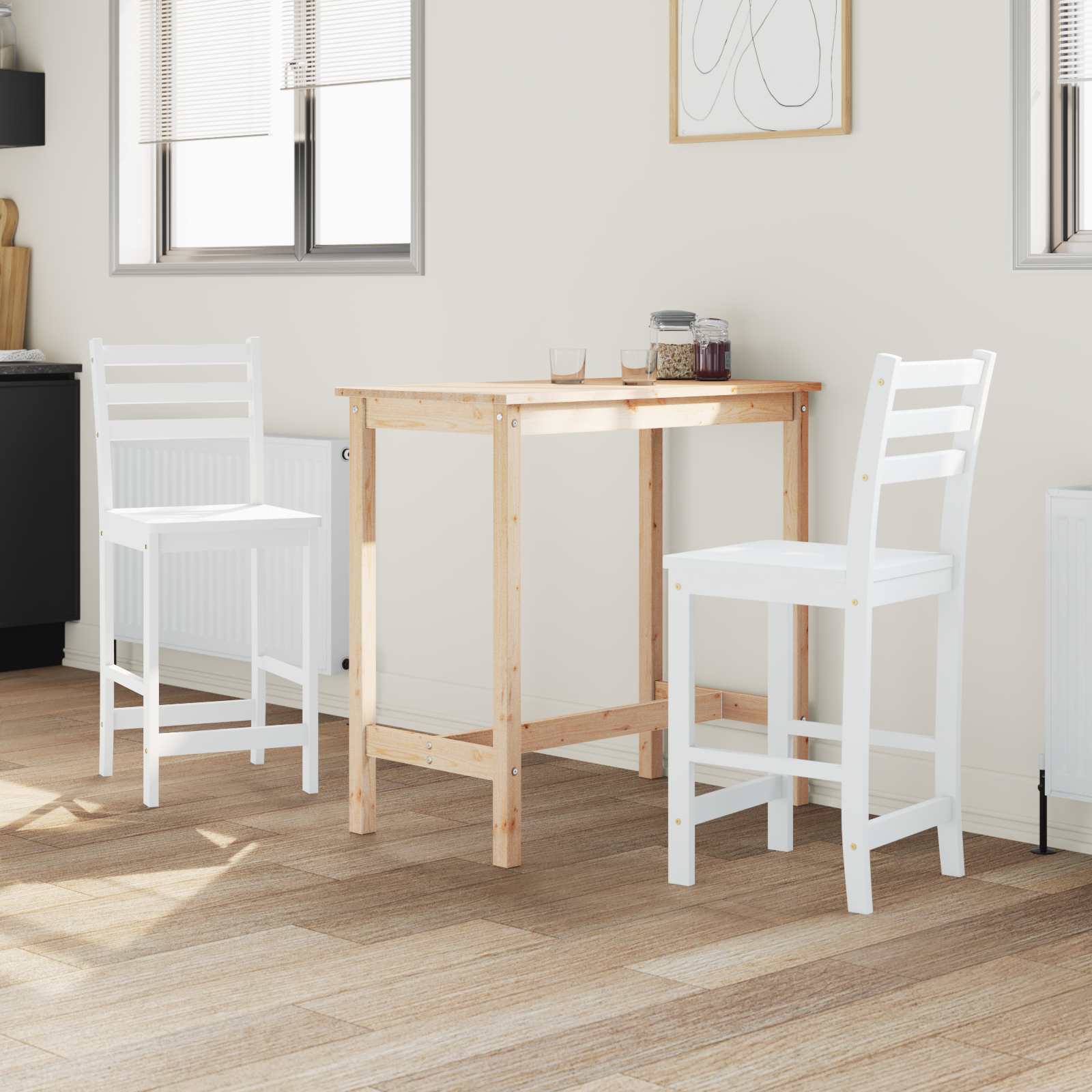 Esszimmerstühle 2 pcs Weiß 40 x 47,5 x 99,5 cm