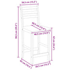Esszimmerstühle 2 pcs Weiß 40 x 47,5 x 99,5 cm