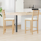 Esszimmerstühle 2 pcs Natur 40 x 47,5 x 99,5 cm