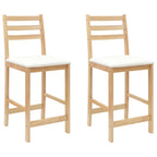 Esszimmerstühle 2 pcs Natur 40 x 47,5 x 99,5 cm