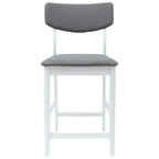 Esszimmerstühle 2 pcs Weiß 48 x 49 x 95 cm Massives Gummiholz